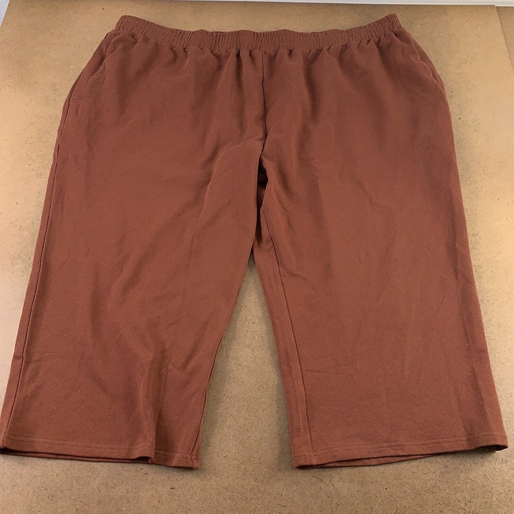 Shiny by Nature Women's Size 6XL Acorn High Rise Pocketed Crop Sweatpants New